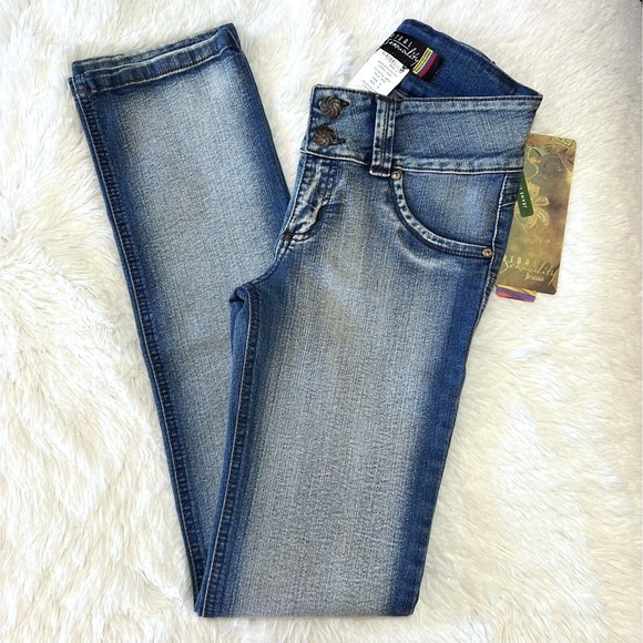 Virtual Sensuality Denim - VIRTUAL SENSUALITY Women's Jeans 4 Made in Colombia Stretch Embroidery Straight